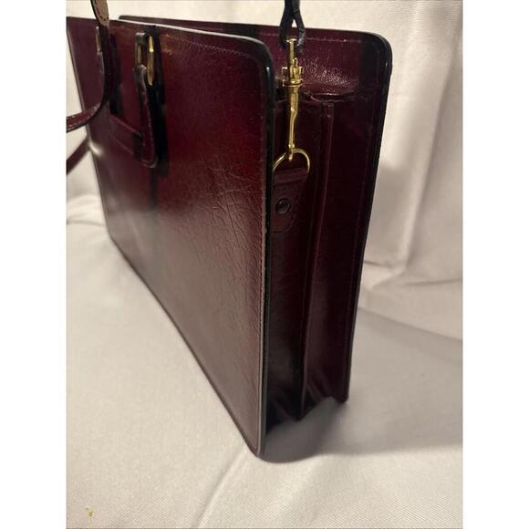 Vintage Oxblood Bond Street Genuine Leather Briefcase. Brand New. - Picture 8 of 10